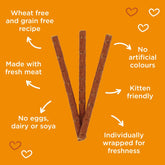 Webbox Tasty Sticks Friandises pour chats à la dinde et à l'agneau 30 G (6pcs)